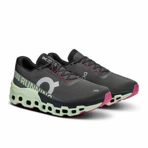NEW ON RUNNING men's cloud monster 2 running shoes in asphalt/lima